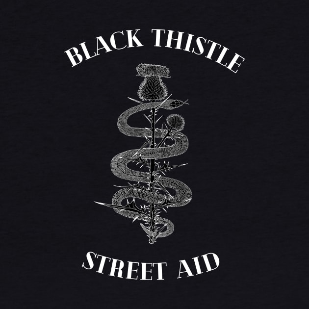 thistle & snake by Black Thistle Street Aid